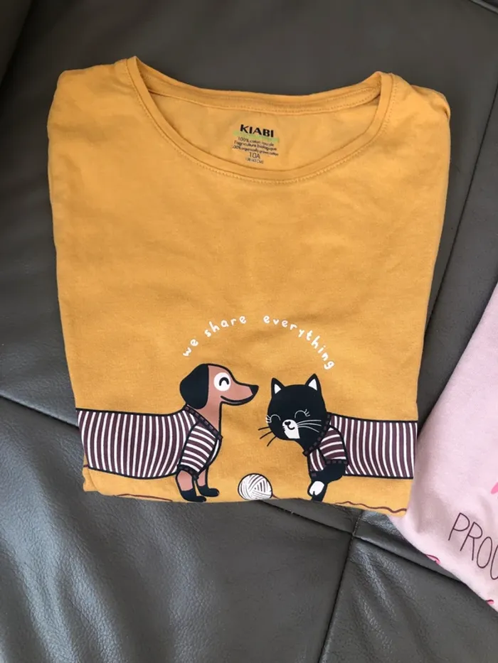 Lot 2 Tee-shirts Kiabi - photo numéro 2