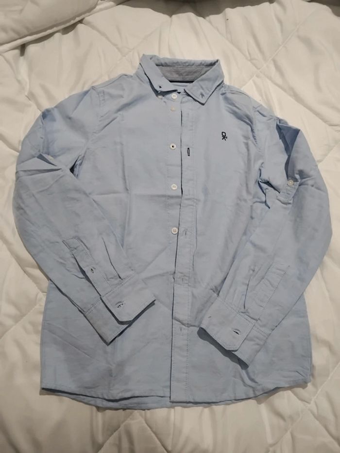Chemise bleue ciel 10 ans