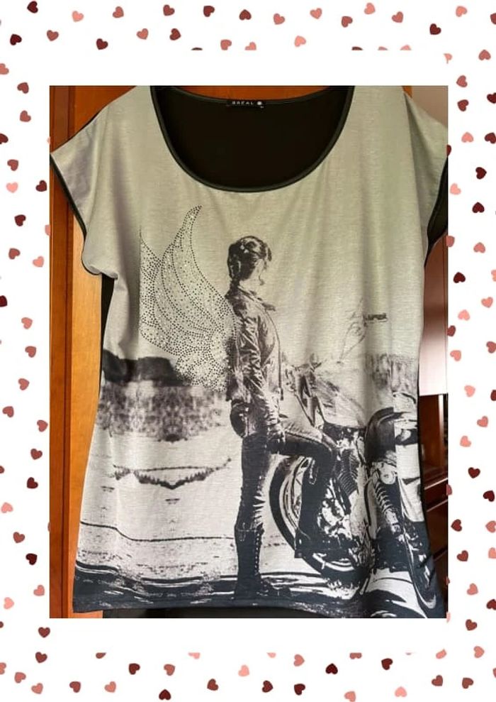 T-shirt bi-matière Bréal 38/40