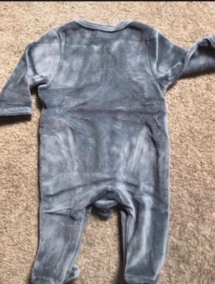 Grenouillère pyjama velours Vertbaudet - photo numéro 2