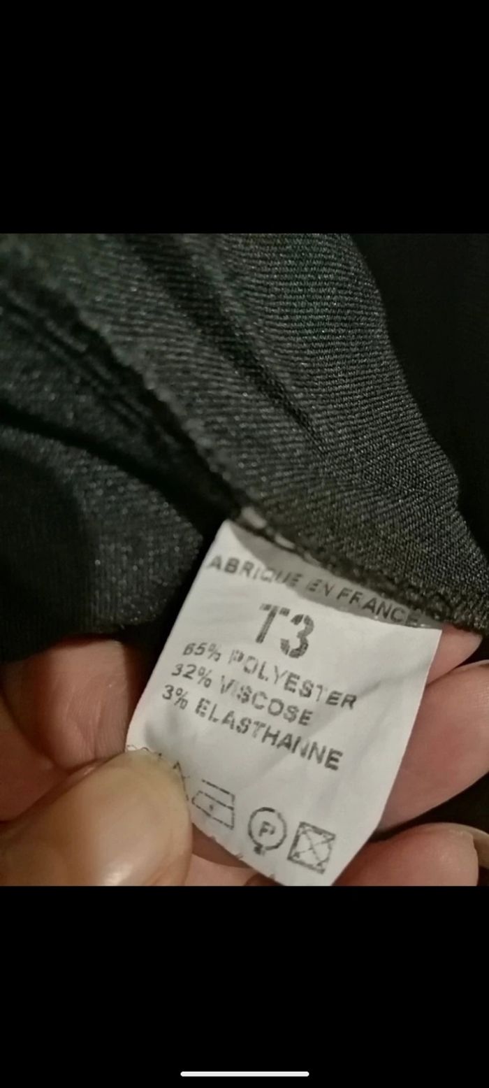 Belle jupe longue noire à larges plis. Taille 40 - photo numéro 10