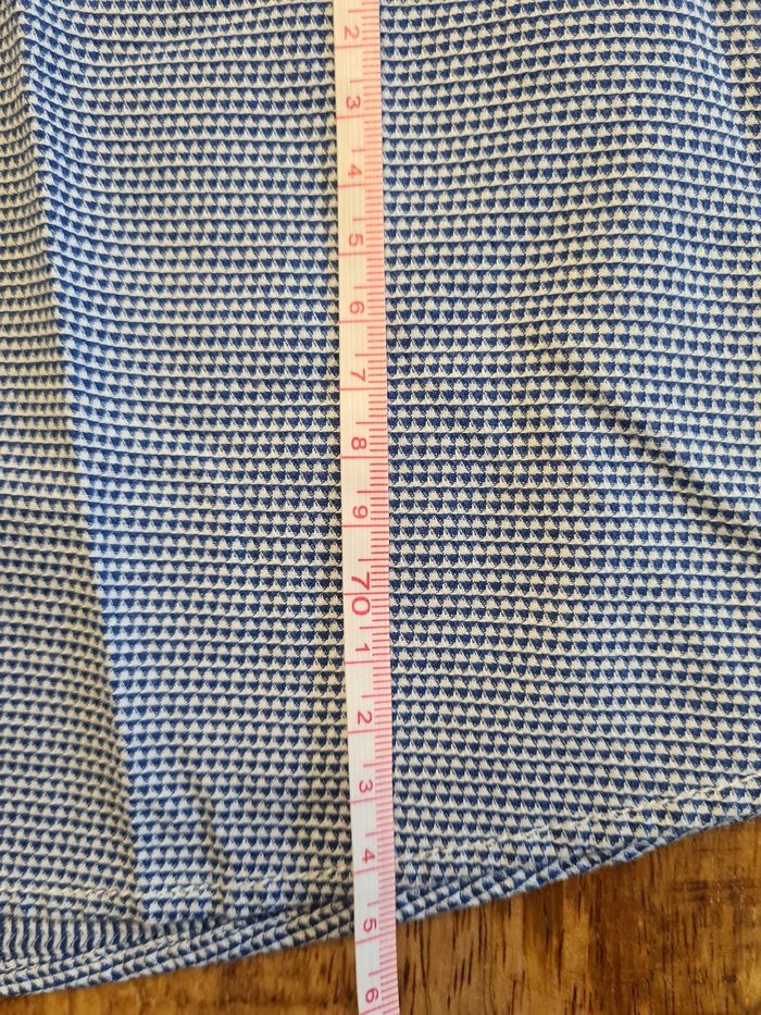 Chemise neuve bleu marine avec motif 47 48 xxxl - photo numéro 5