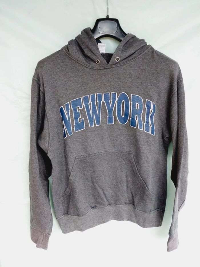 Sweat à capuche mixte New York Taille S