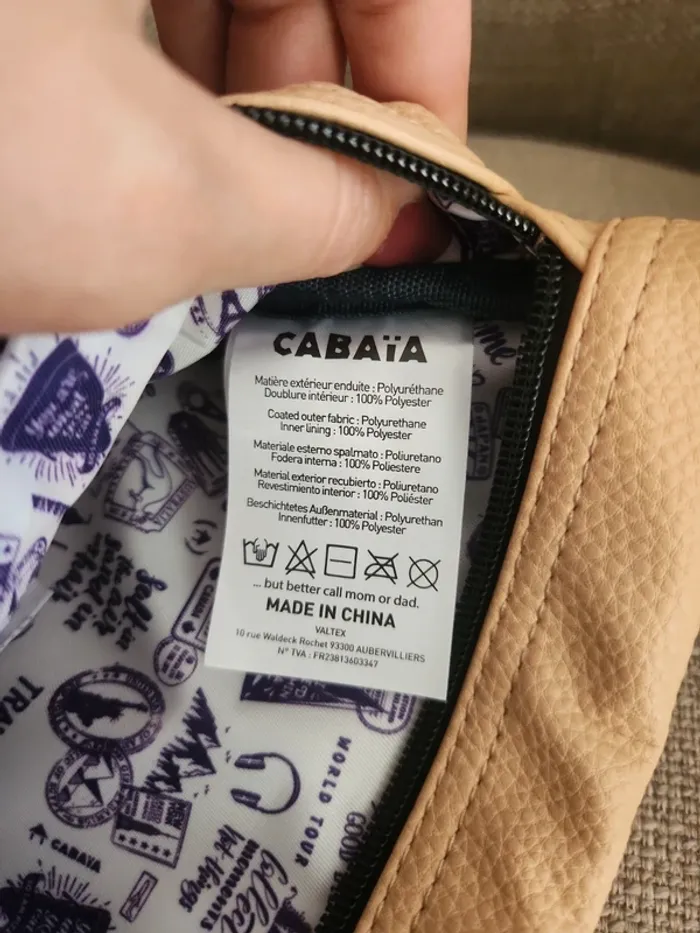 Pochette Cabaïa beige neuve avec étiquette - photo numéro 10