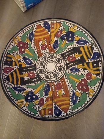 Assiettes céramique chameau 