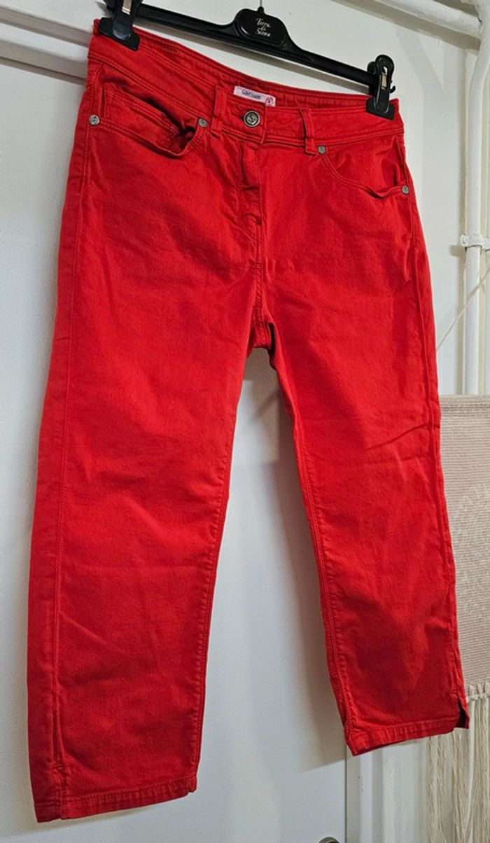 Pantacourt Bermuda Short long Coton Elasthane Saint James Taille 40 - photo numéro 3