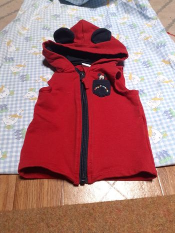 Veste mickey sans manche 6mois