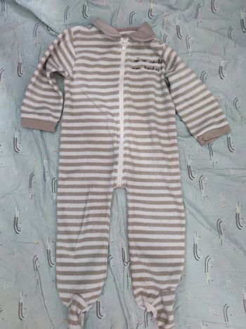 Pyjama velours où se cache mon doudou T.24 mois