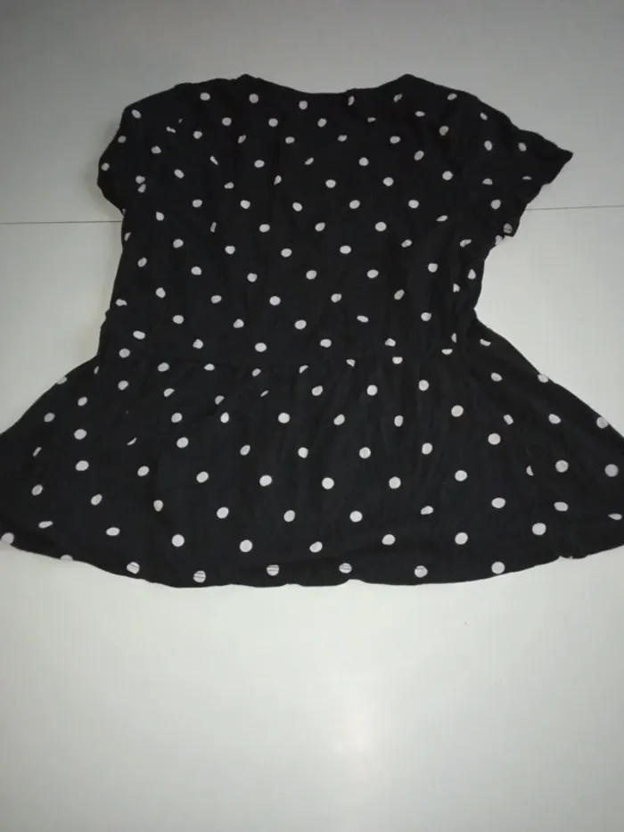 Tunique elos 156 162 à petit pois noir et blanc - photo numéro 7