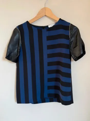 T-shirt Sandro marine et noir