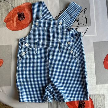 Salopette à carreaux