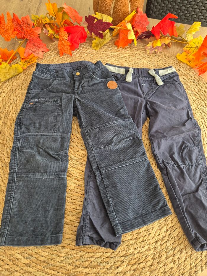 Lot de 2 pantalons doublé chaud garcon 3 ans Okaïdi Quechua