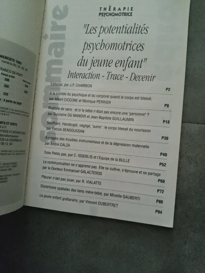 Thérapie psychomotrice recherches 96 et 98 - photo numéro 6