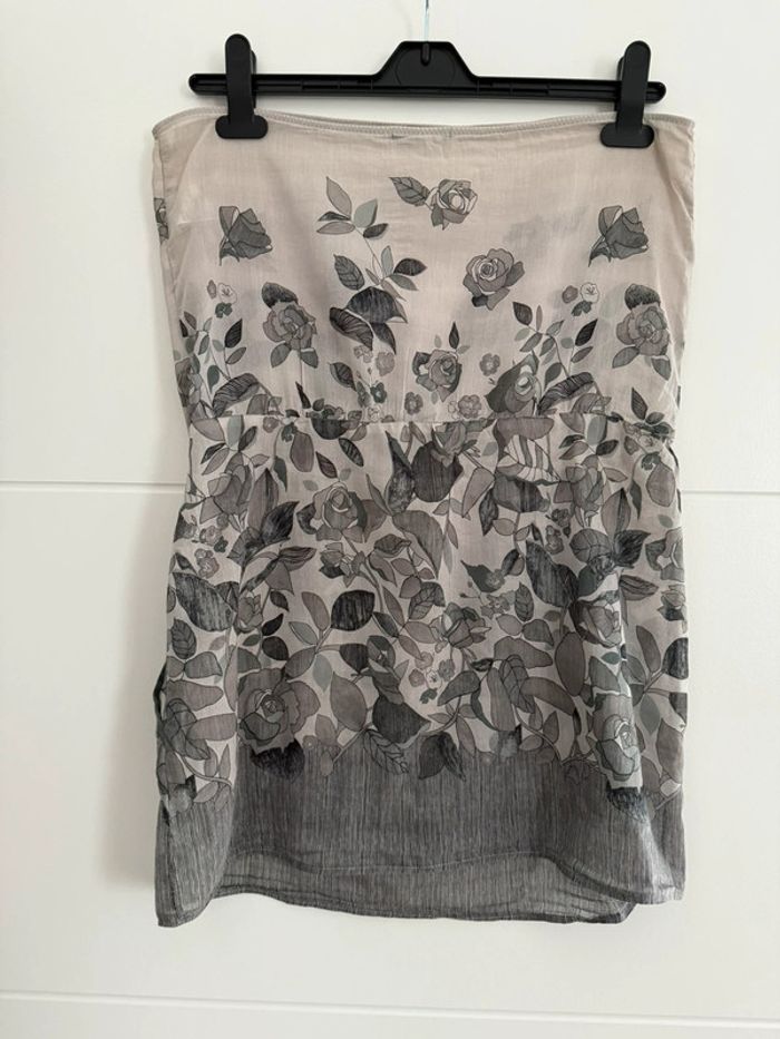 T-shirt Bustier sisley S jersey maglia Camiseta Blouse chemise camisa Camicia Overhemd folder Blusa - photo numéro 3