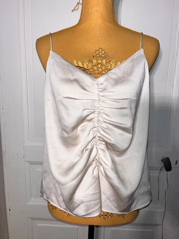 Debardeur ecru h&m satin taille L