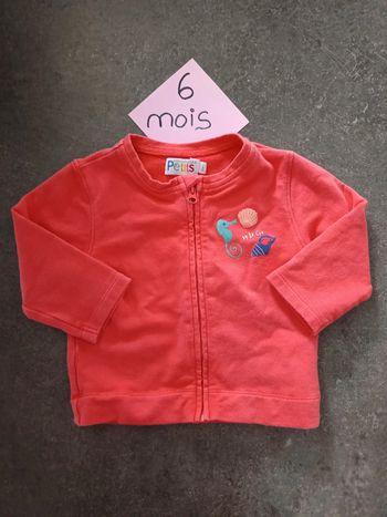 Veste/gilet orange 6 mois