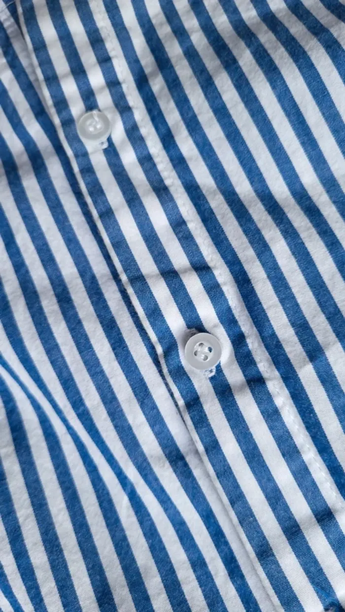 Chemise rayée bleue et blanche - photo numéro 6