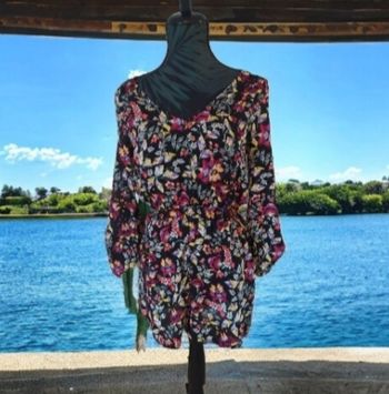 Combishort fleuri manches longues H€M 34