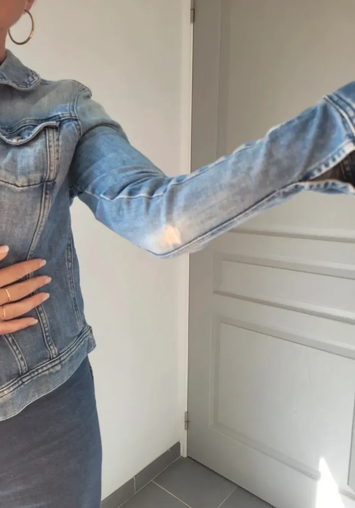 Veste en jean femme taille XS taille 36 - photo numéro 4