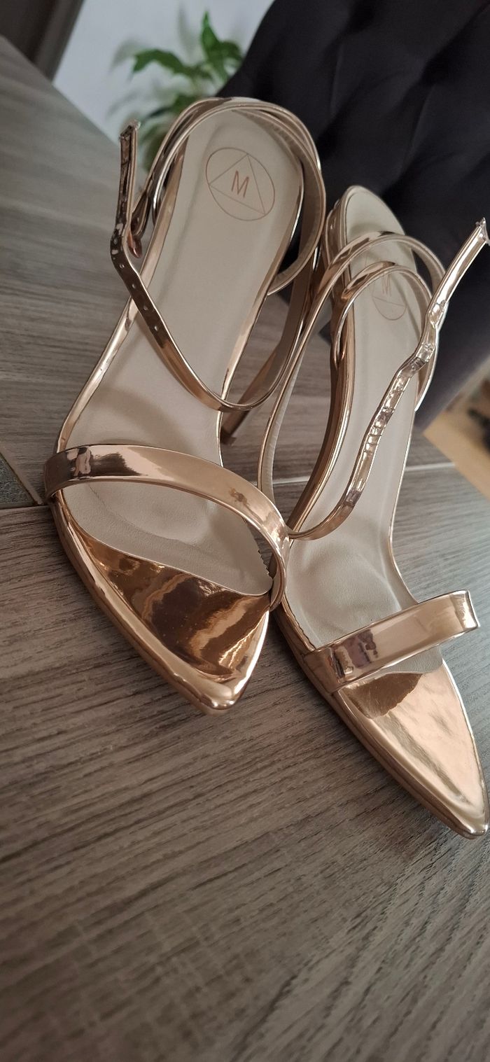 Nu pieds à talons dorés rosées Missguided - photo numéro 2