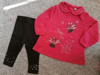Ensemble leggings et Tee-shirt fille taille 12 mois