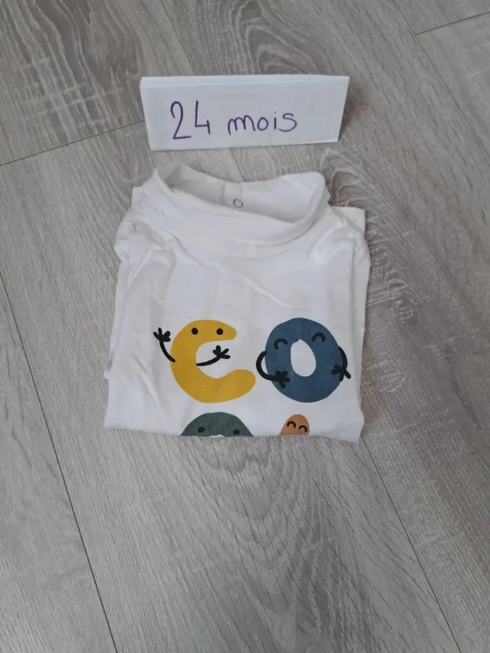 T-shirt manches longues 24 mois - photo numéro 3