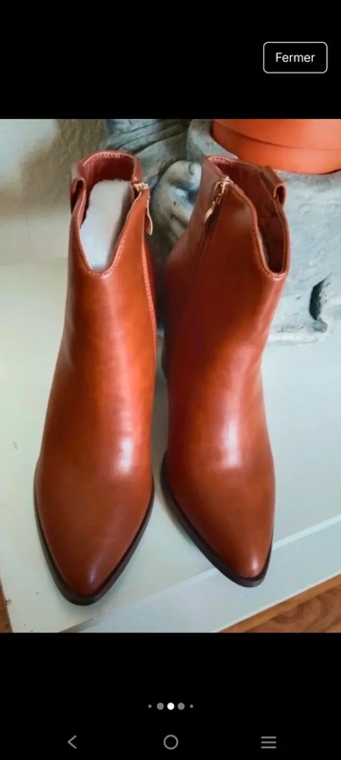 Magnifiques bottines neuves femme marque Mia shoes pointure 39 - photo numéro 4