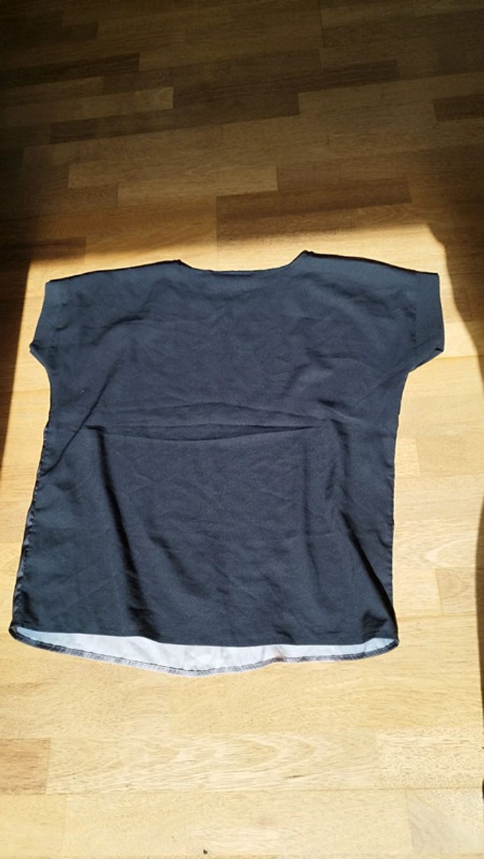 Blouse touchée soie T40 TBE - photo numéro 3