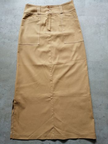 Jupe beige foncé Taille 40 Pour l'instant Paris