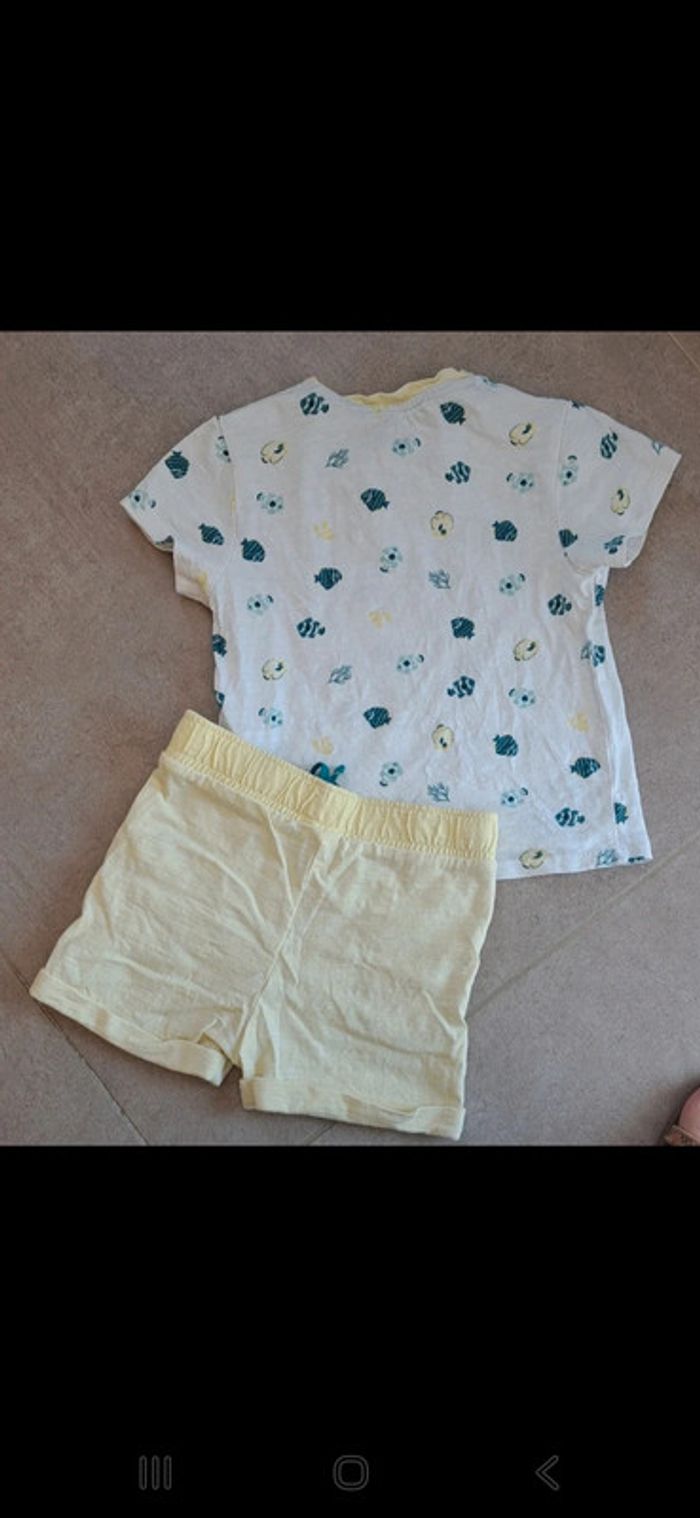 Ensemble jaune et blanc Obaïbi 18 mois - photo numéro 7
