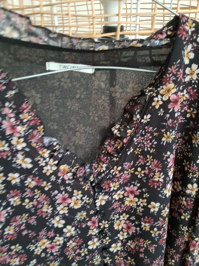 Blouse voilage imprimée fleuri taille M  Two Way - photo numéro 2