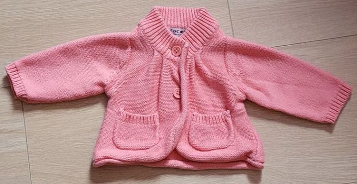 Gilet rose 1mois