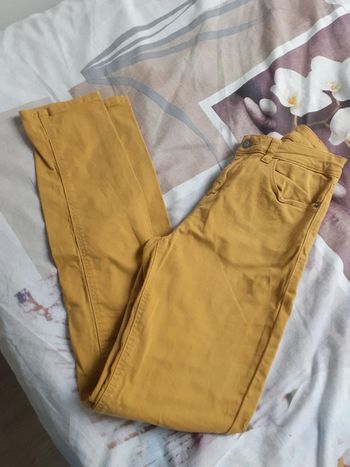 Jeans slim moutarde XS