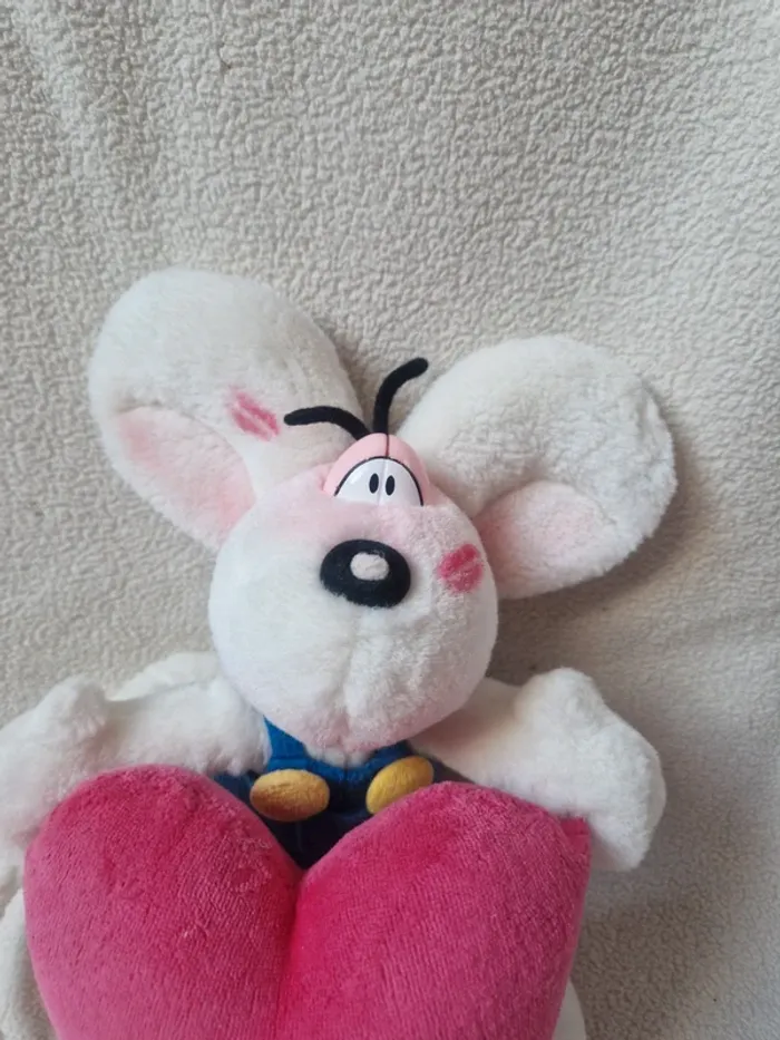 Peluche diddl bisous avec cœur - photo numéro 2