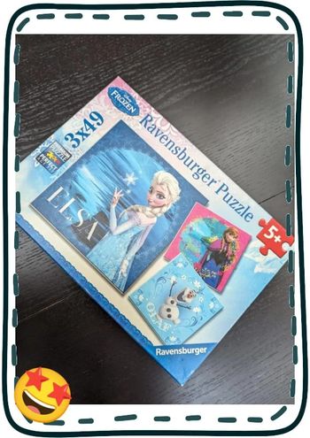 Puzzle la reine des neiges 3 * 49 pièces