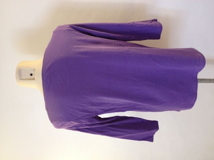T shirt violet imprimé rectangle floral multicolore ✧ Riu Paris ✧ look féminin - photo numéro 3