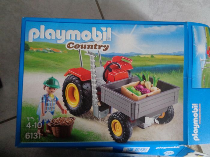 Fermier avec faucheuse - country - playmobil 6131