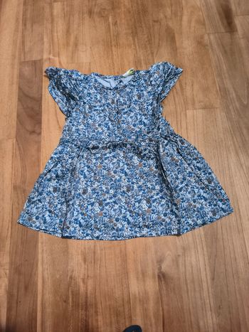 Robe bleue Tao 12mois