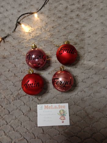 Boule de Noël personnalisée