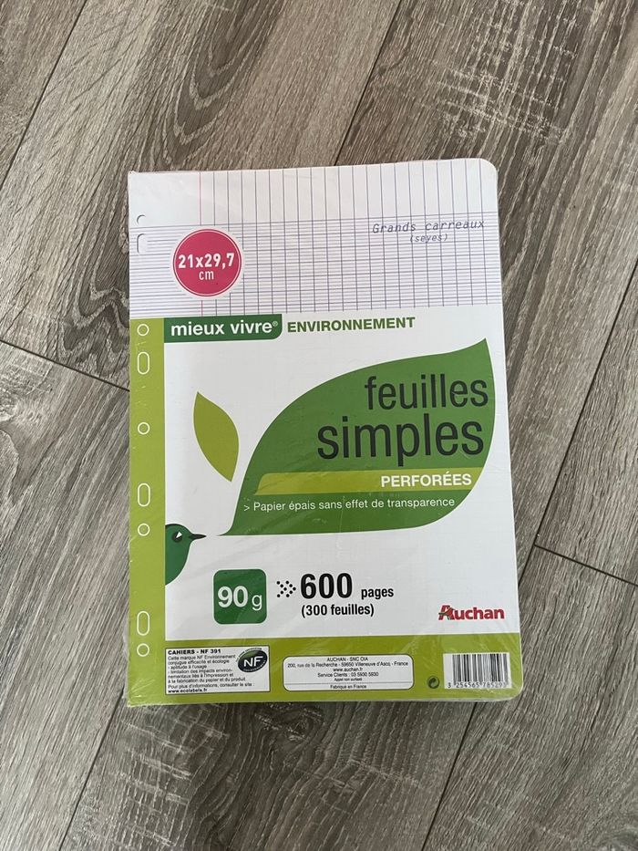 300 feuilles simples