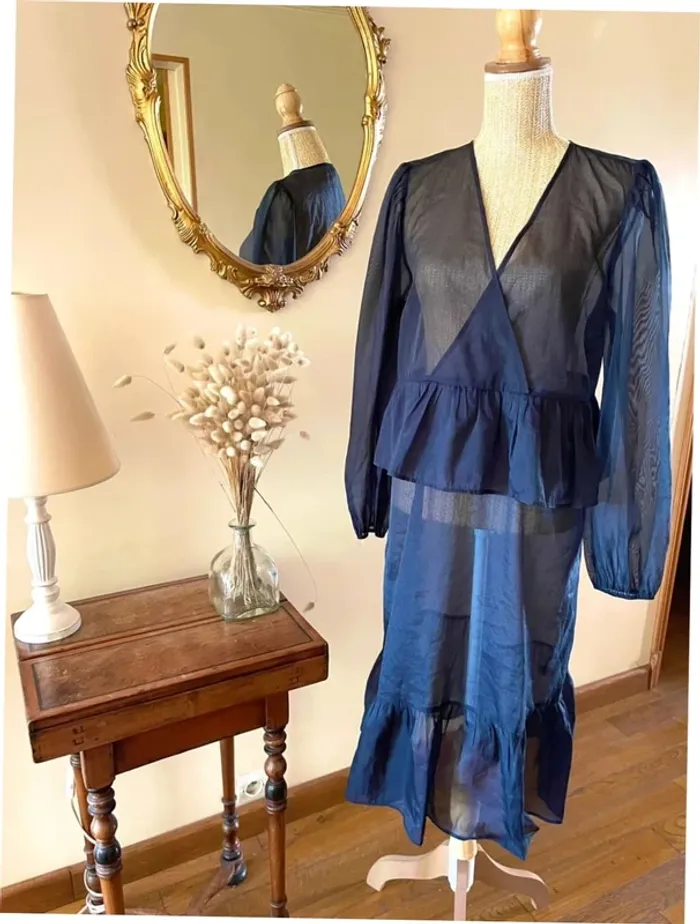 Robe noir transparente à Manches Longues - Monki - neuf - photo numéro 5