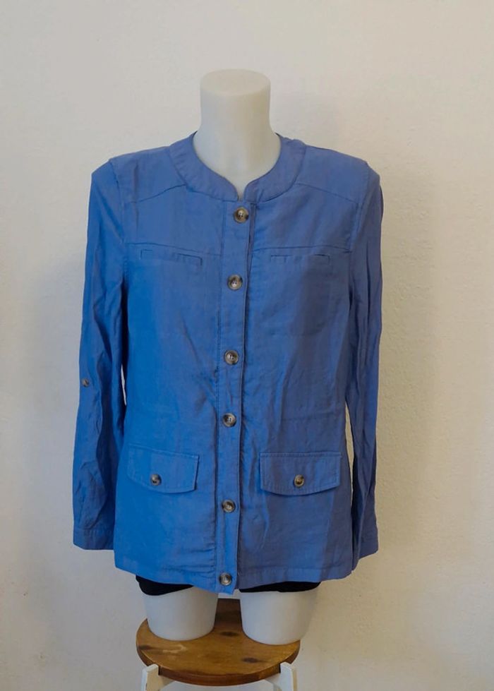🤎 Veste bleu pour femme taille 42/44 - photo numéro 2