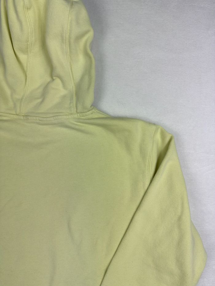 Pull Hoodie Nike jaune pastel homme taille M sweat à capuche logo brodé 02825 - photo numéro 7