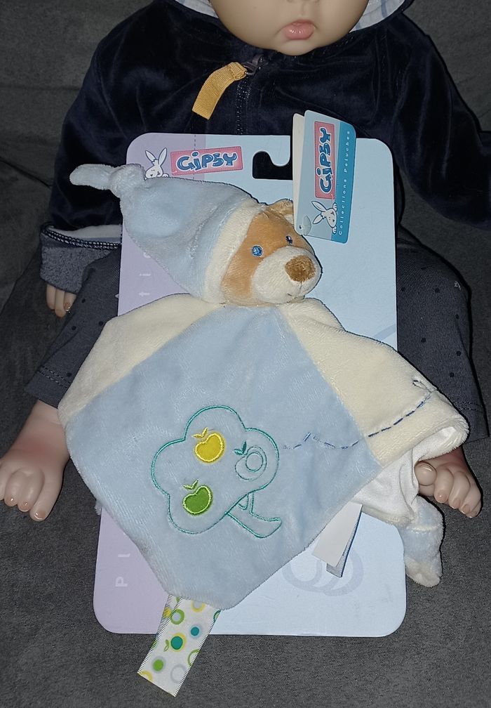 Doudou carré ourson gipsy
