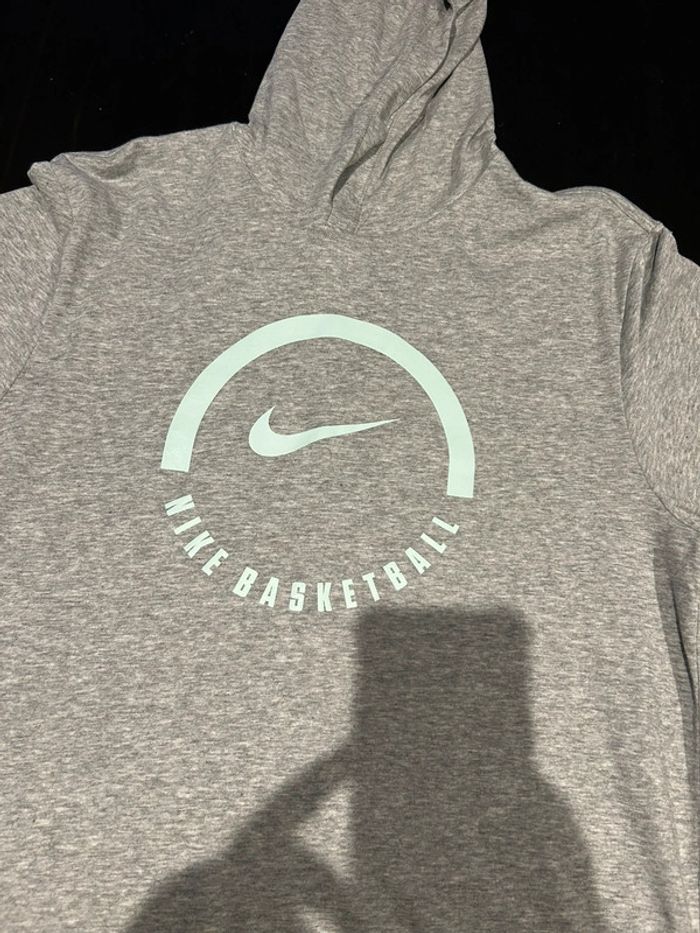 Nike tee shirt gris MC capuche S - photo numéro 6