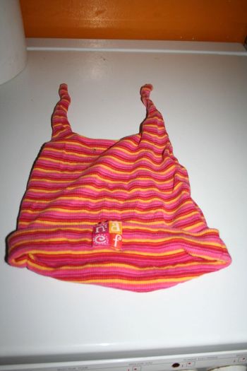 🌸Bonnet rayé original Taille 54 cm " Naf Naf " Fabrication française 🌸