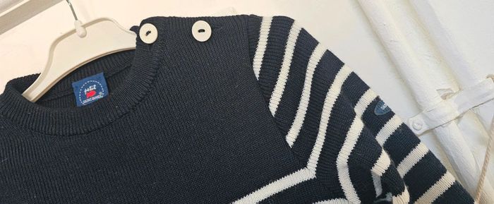 Pull Marinière laine Saint James Taille 8 ans - photo numéro 2