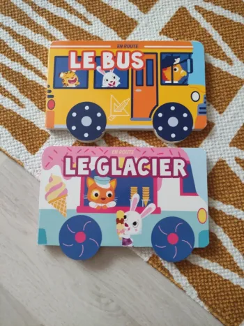 Lot de 2 livres bus en très bon état en route