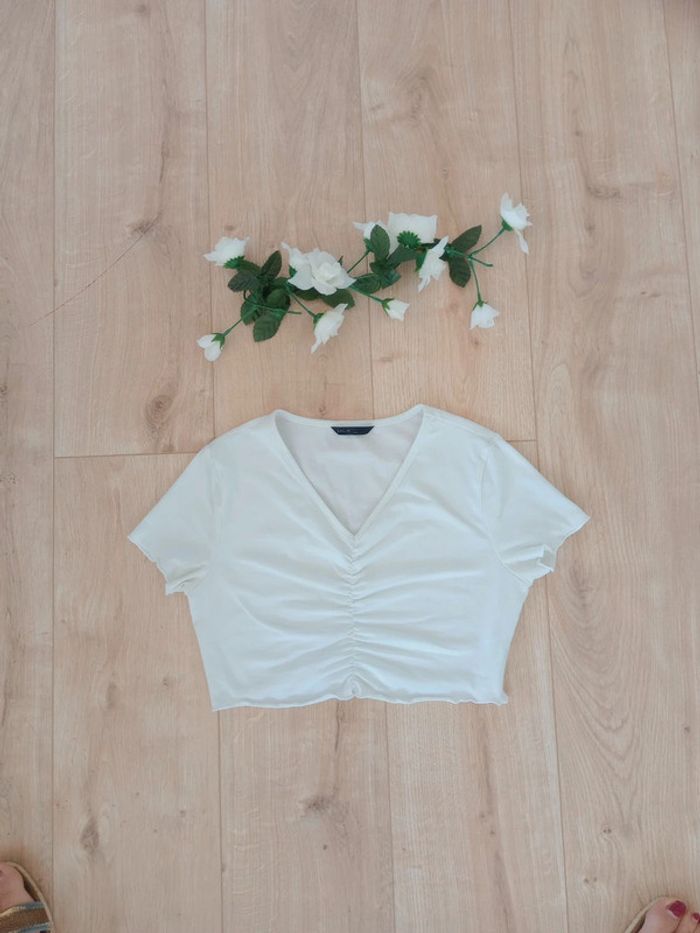 Crop top xs blanc c85 - photo numéro 6