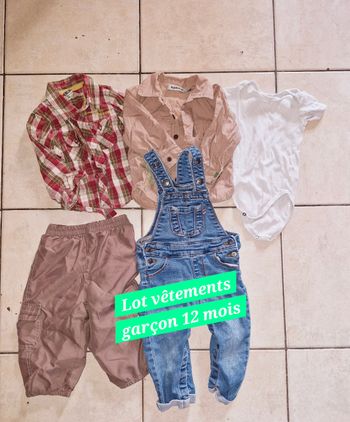Lot de vêtements garçon 12 mois